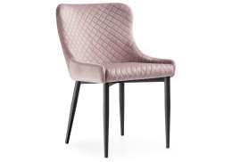 Стул на металлокаркасе Teo light purple / black (53x62x81)