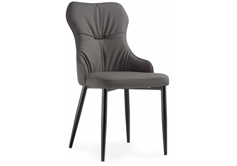 Стул на металлокаркасе Neli gray / black (49x60x90). 