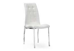 Стул на металлокаркасе DC2-092-2 white / chrome (42x61x98)