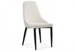 Стул на металлокаркасе Kora white / black (47x57x89)