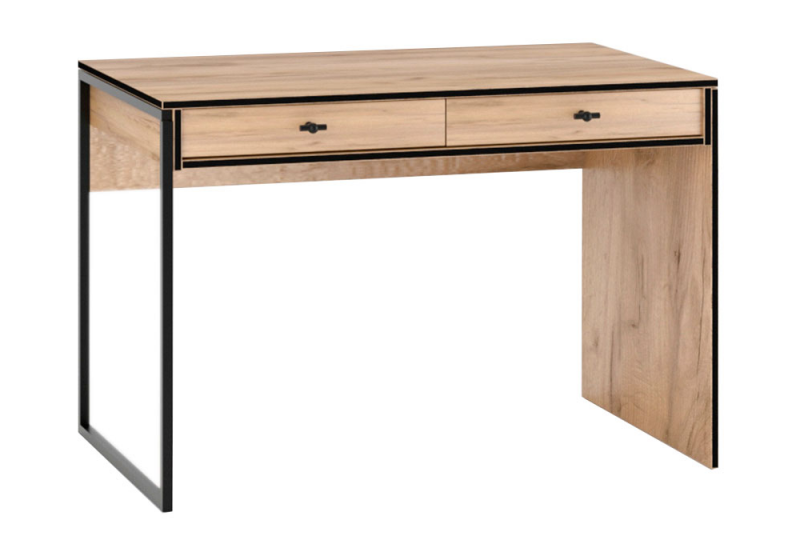 Стол деревянный Брут 6 крафт золотой / черный (60x75). 