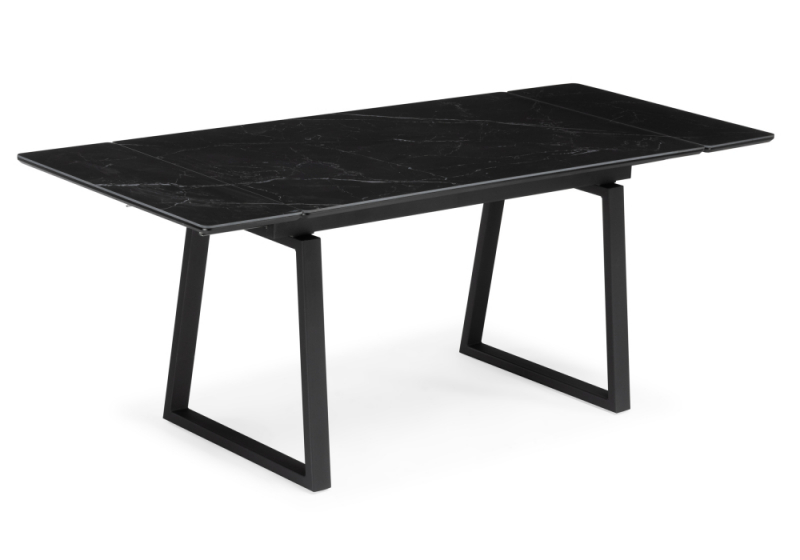 Керамический стол Джек 140(200)х80 черный мрамор shakespeare black / черный (80x75). 
