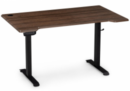 Компьютерный стол Маркос с механизмом подъема 140х80х75 черный / кантри орех (80x75 - 115)