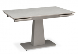 Керамический стол Мун 120(180)х80 carmen light gray / серый матовый (80x73)