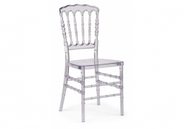 Пластиковый стул Chiavari 1 clear white (40x45x90)