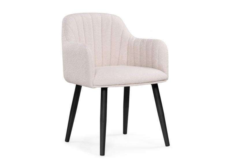 Стул на металлокаркасе Халли lamb 19 / черный (62x62x85). 