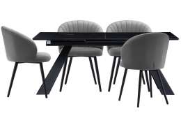 Обеденная группа Кеом velutto 32 / обсидиан / черный ()