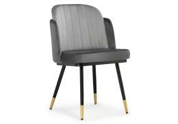 Стул на металлокаркасе Penelopa dark gray / light gray / black / gold (54x55x83)